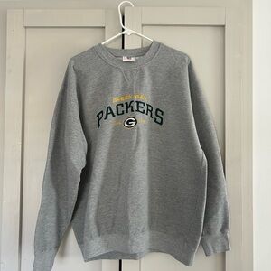 NFL Green Bay Packers Gray Crewneck Sweater